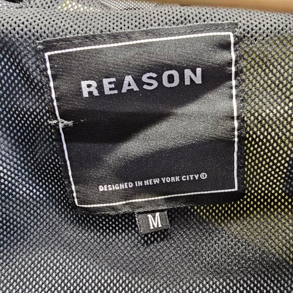 Reason Windbreaker Rain Jacket Size L All-over Print Keith Haring Style Pop-Art - Picture 6 of 10